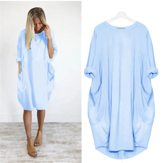 Dress-Women-long-sleeved-pocket-round-collar-loose-Europe-autumn-hot-style-Dresses-Casual-Vestidos-YRW6998