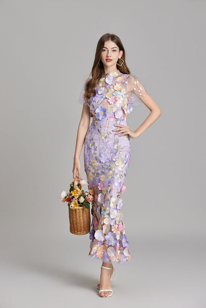 Solara - Floral Finesse Dress