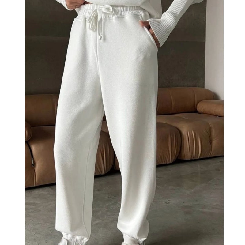 Nymeraa – Half-Zip Flap Sweatshirt and Matching Jogger Pants