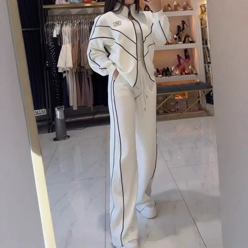 TR-Tracksuit with Wide-Leg Pants