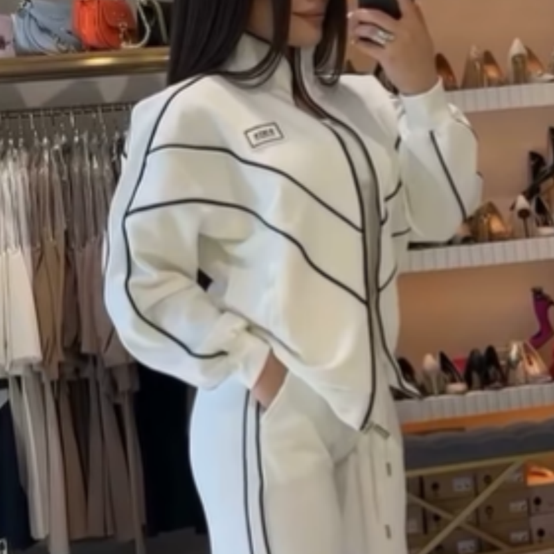 TR-Tracksuit with Wide-Leg Pants